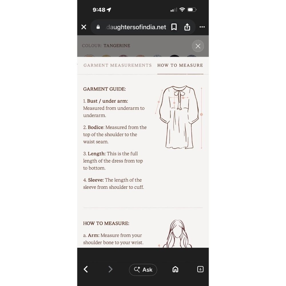 Daughter of India Kyra Mini Dress Tangerine Floral XL Boho Cotton NWOT - Picture 15 of 16